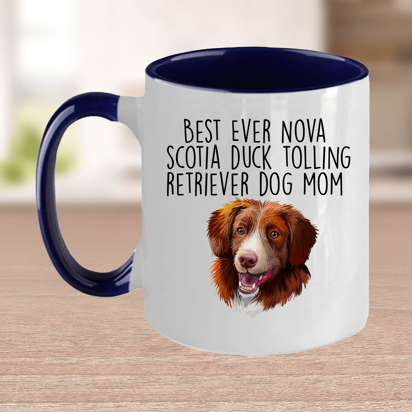 Best Ever Nova Scotia Duck Tolling Retriever Dog Mom Ceramic Coffee Mug