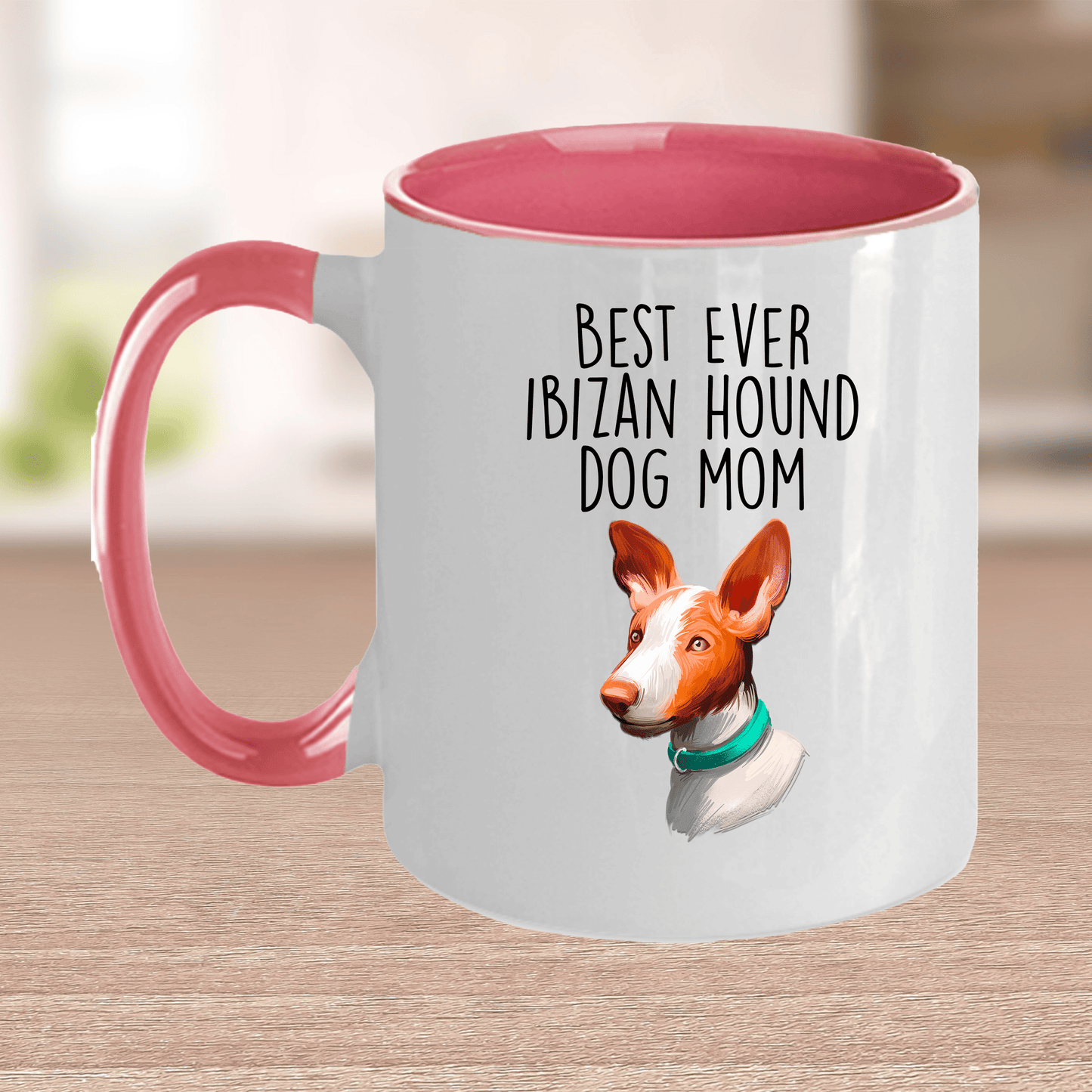 Ibizan Hound World's Best Dog Mom Ceramic Coffee Mug