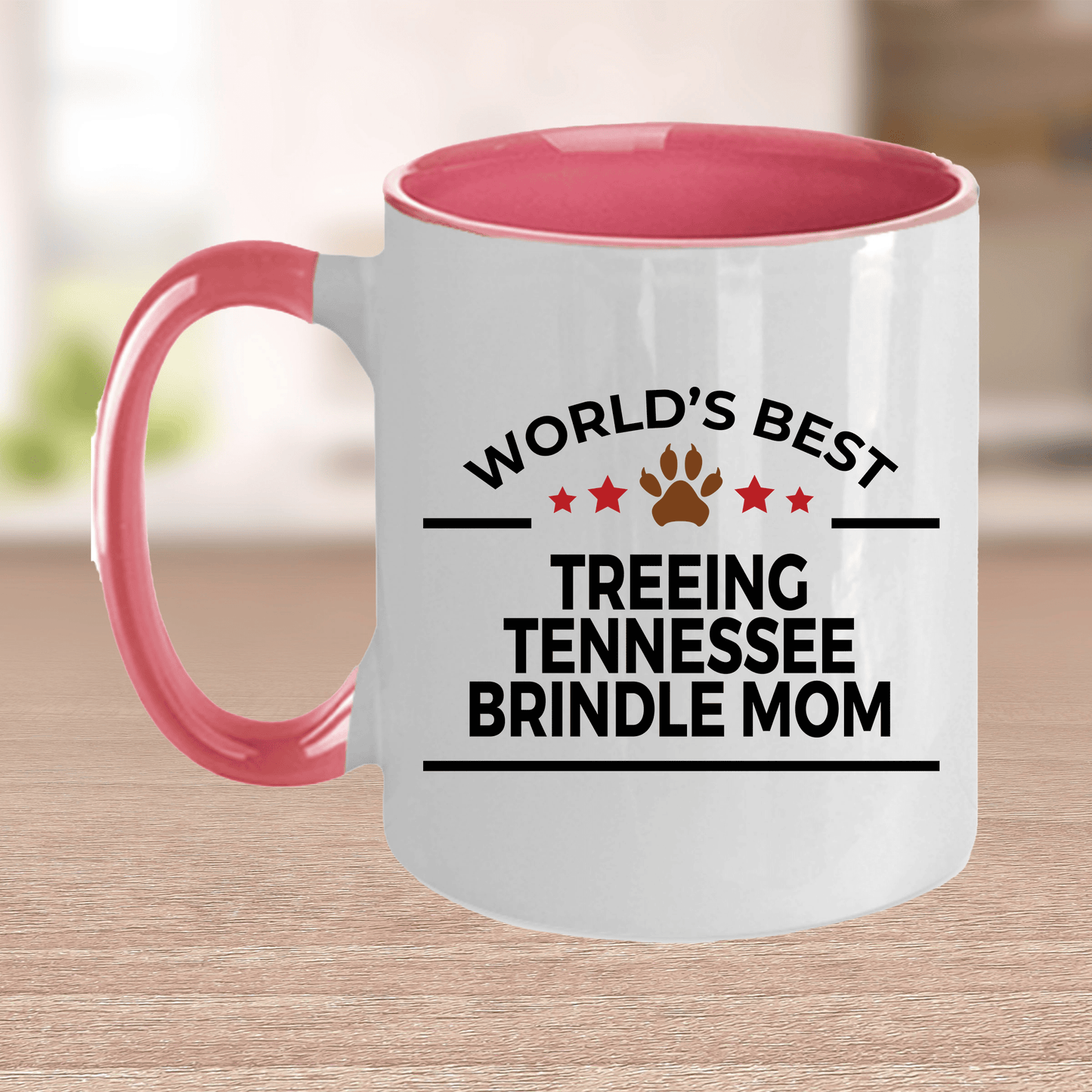 Treeing Tennessee Brindle World's Best Dog Mom Ceramic Coffee Mug