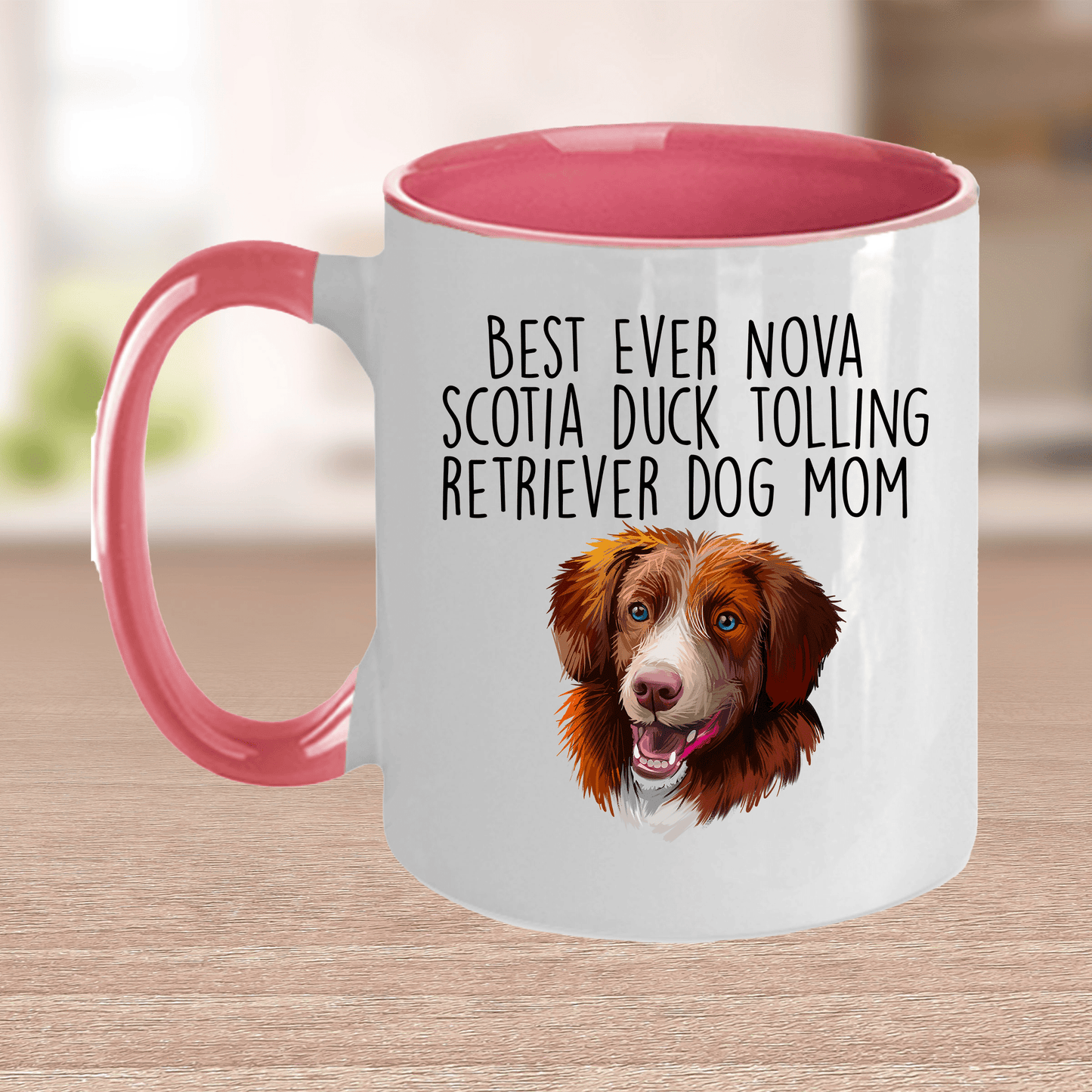 Best Ever Nova Scotia Duck Tolling Retriever Dog Mom Ceramic Coffee Mug