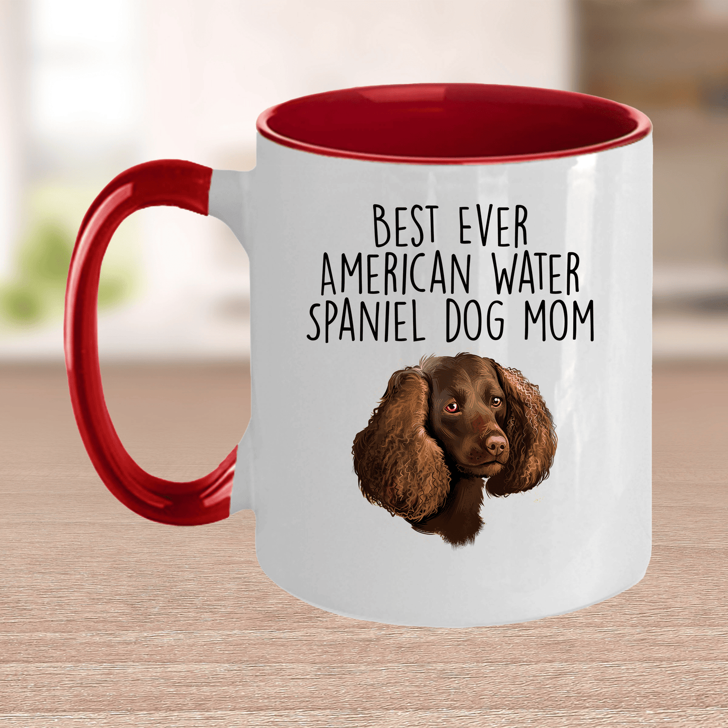 Best Ever American Water Spaniel Dog Mom Ceramic Coffee Mug