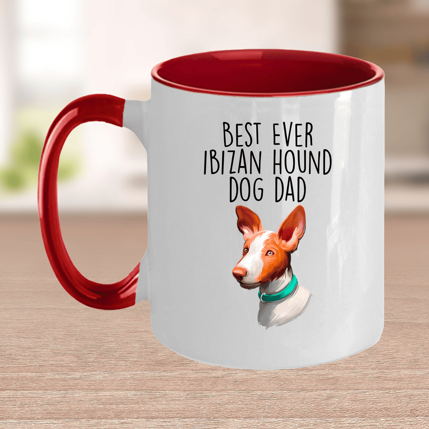Ibizan Hound World's Best Dog Dad Ceramic Coffee Mug