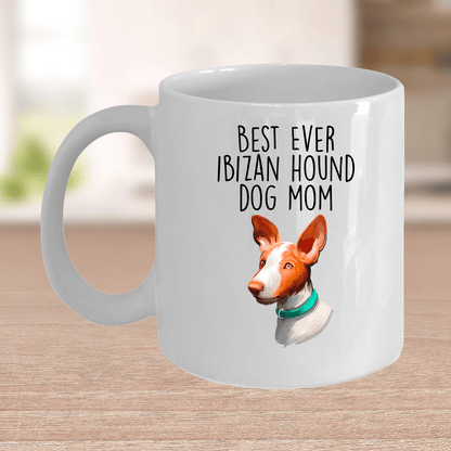 Ibizan Hound World's Best Dog Mom Ceramic Coffee Mug