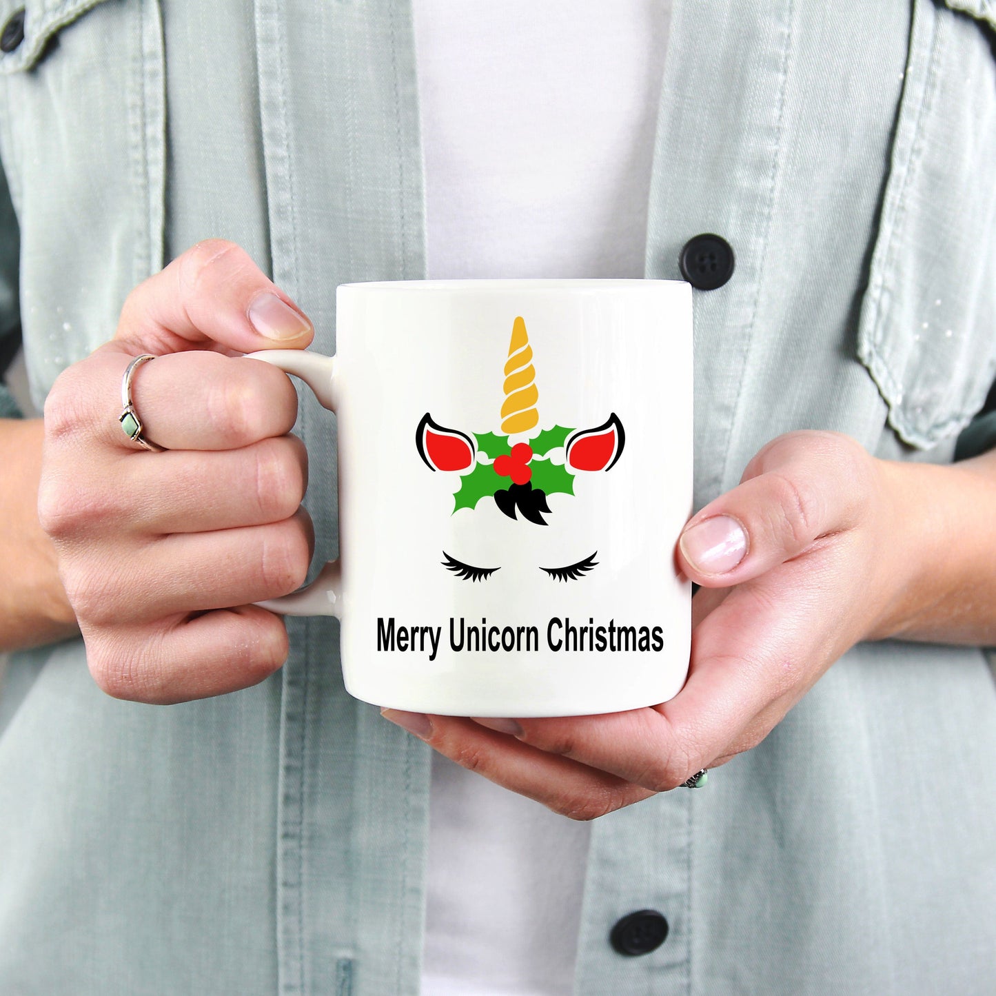 Unicorn Christmas Coffee Mug