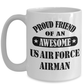 US Air Force Airman Proud Friend Coffee Mug
