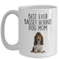 Best Ever Basset Hound Dog Mom Custom Ceramic Coffee Mug