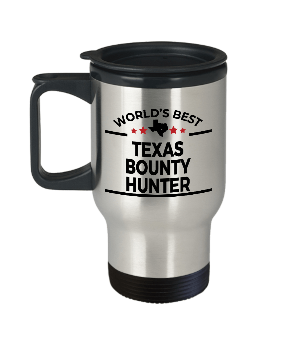 Texas Bounty Hunter Gift Birthday Father's Day Stainless Steel Insulated Travel Coffee Mug