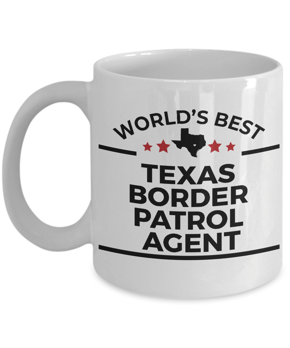Texas Border Patrol Gift Birthday Father's Day Mother's Day White Ceramic Coffee Mug