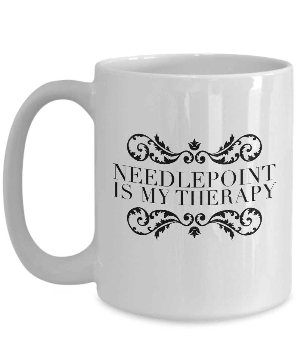 Needlepoint Coffee Mug