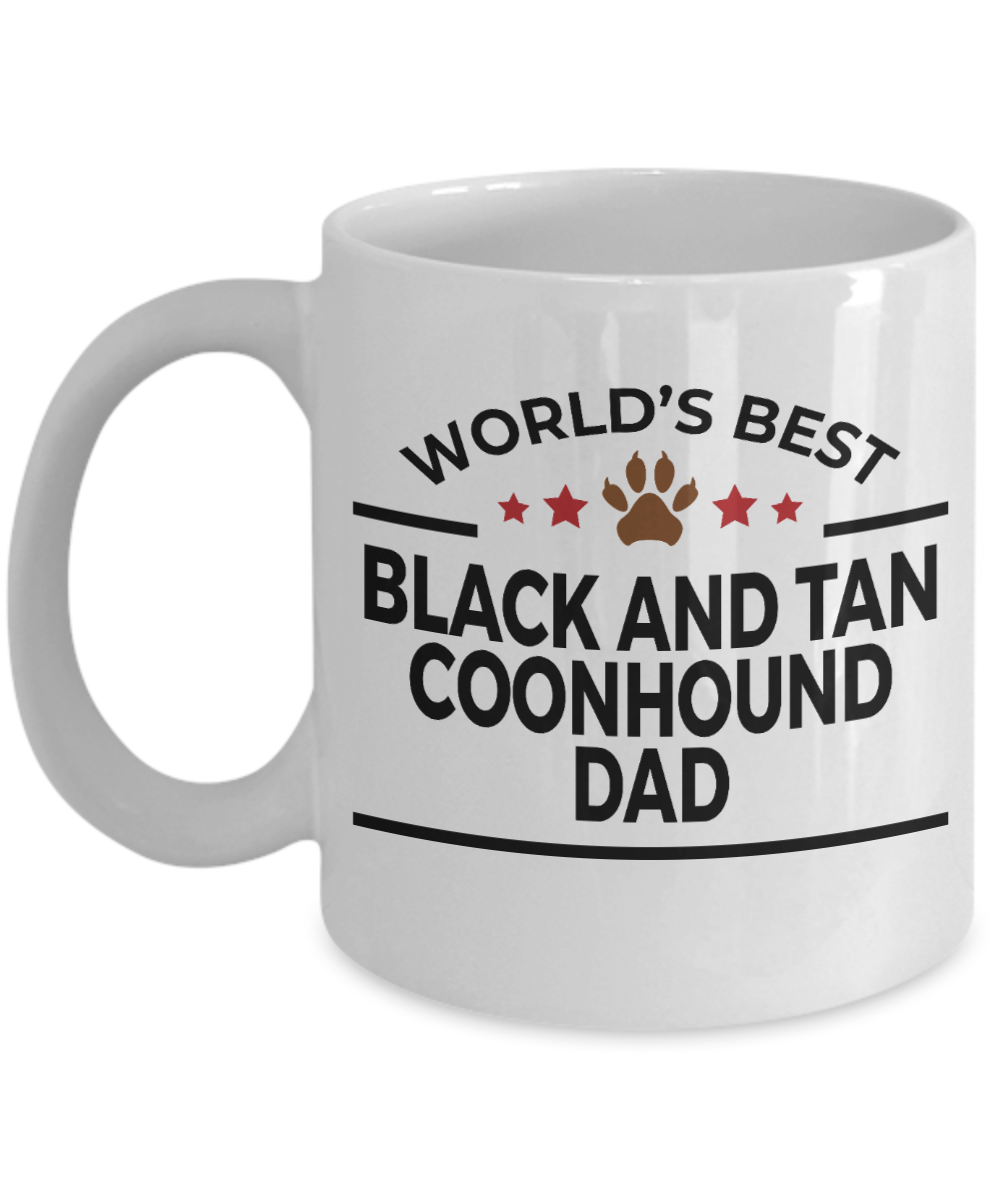 Black and Tan Coonhound Dog Dad Coffee Mug