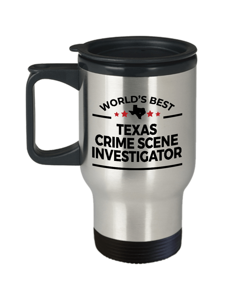 Texas Crime Scene Investigator Travel Coffee Mug