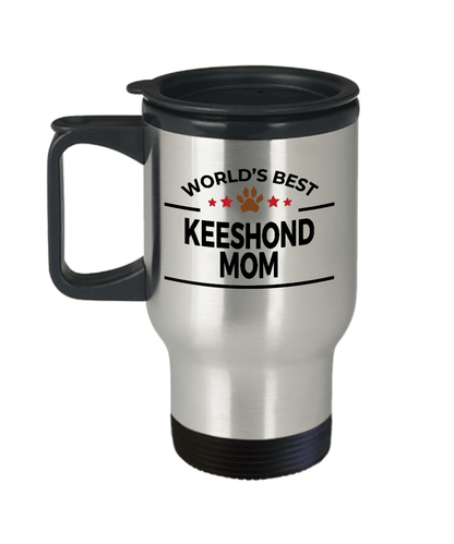 Keeshond Dog Mom Travel Mug