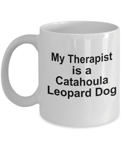 Catahoula Leopard Dog Owner Lover Funny Gift Therapist White Ceramic Coffee Mug