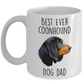 Best Ever Black and Tan Coonhound Dog Dad Ceramic Coffee Mug