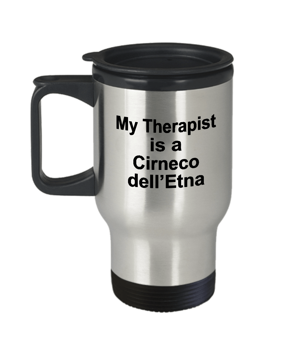 Cirneco dell’Etna Dog Owner Lover Funny Gift Therapist Stainless Steel Insulated Travel Coffee Mug