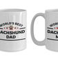 World's Best Dachshund Dad and Mom Couple Ceramic Mug - Set of 2 His and Hers