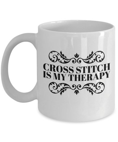 Cross Stitch Coffee Mug