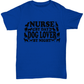 Nurse By Day, Dog Lover By Night White Unisex Tee Shirt