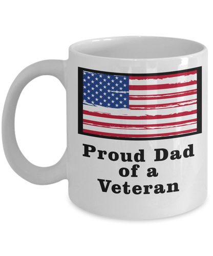 Proud Dad of a Veteran Coffee Mug