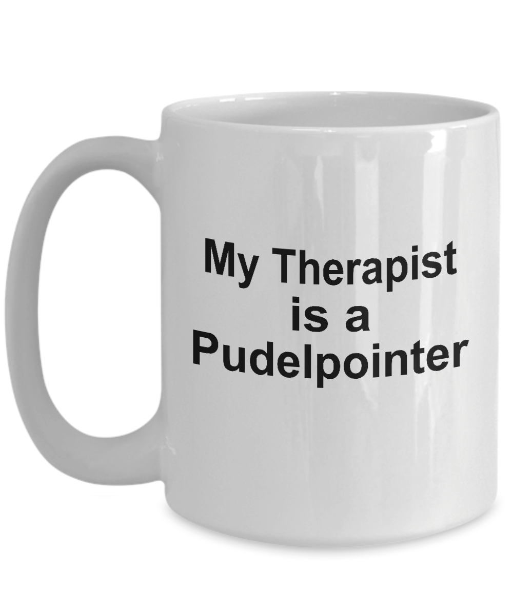 Pudelpointer Dog Owner Lover Funny Gift Therapist White Ceramic Coffee Mug