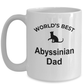 Abyssinian Cat Ceramic 15oz white Coffee Mug