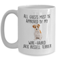 Funny Wire-haired Jack Russell Terrier Dog Custom Ceramic Coffee Mug - Guests must be approved