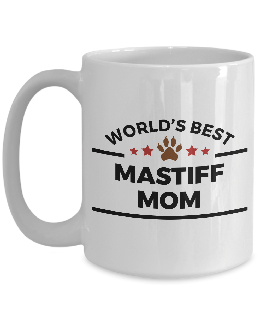 Mastiff Dog Lover Mug Gift World's Best Mom Coffee Cup Birthday Mother's Day