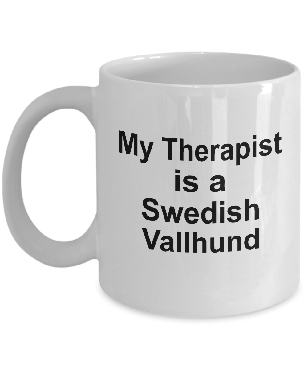 Swedish Vallhund Dog Therapist Owner Lover Funny Gift White Ceramic Coffee Mug