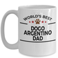 Dogo Argentino Dog Lover Gift World's Best Dad Coffee Mug