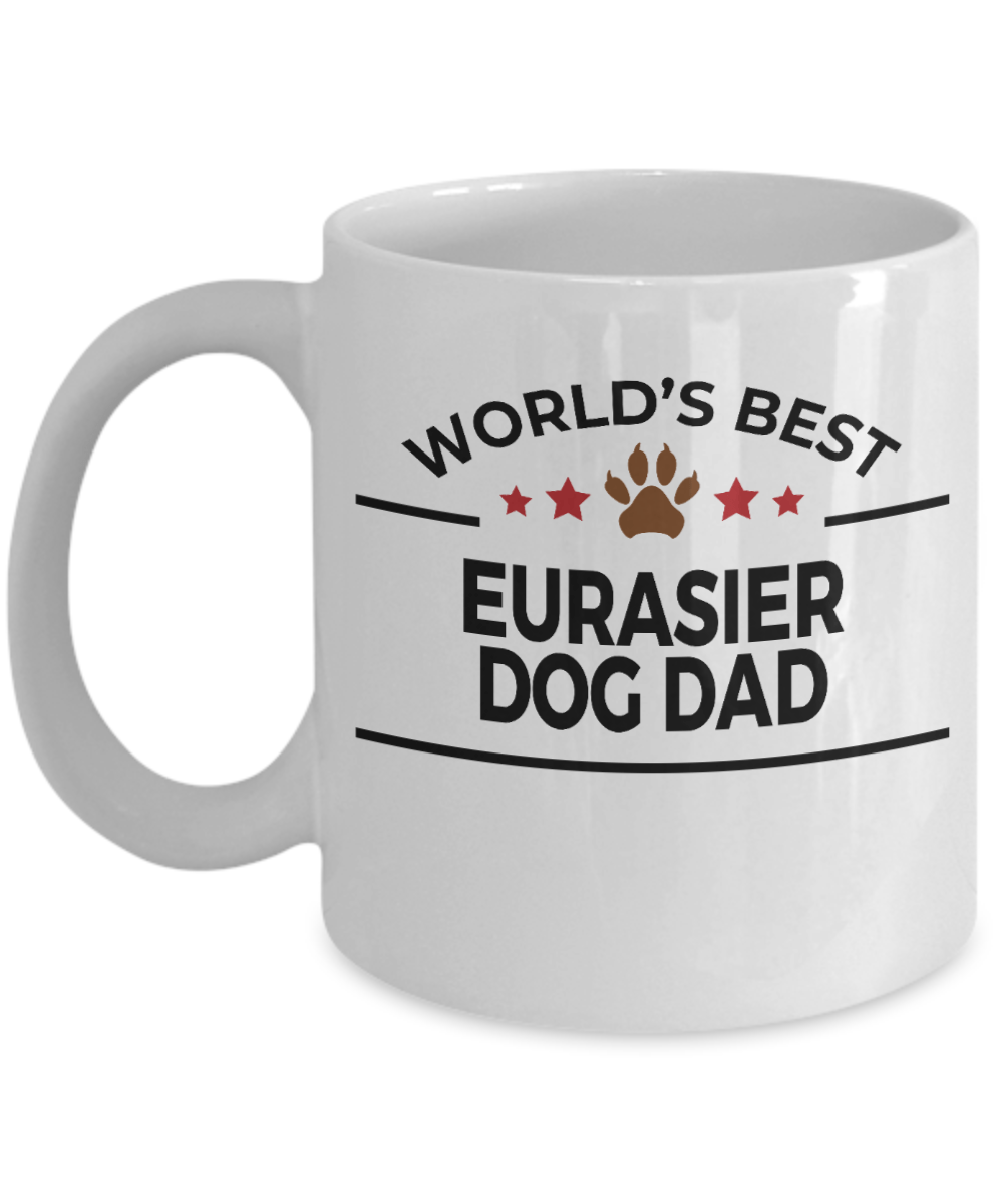 Eurasier Dog Lover Gift World's Best Dad Birthday Father's Day White Ceramic Coffee Mug