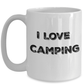 I Love Camping White Ceramic Coffee Mug