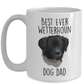 Best Ever Wetterhoun Dog Dad Custom Ceramic Coffee Mug