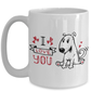 I Love You Cute Valentine Puppy Mug