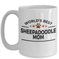 Sheepadoodle Dog Mom Coffee Mug
