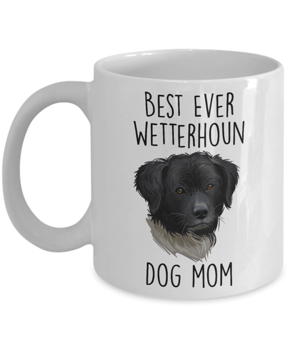Best Ever Wetterhoun Dog Mom Custom Ceramic Coffee Mug