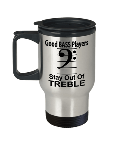 Funny Bass Player Travel Mug