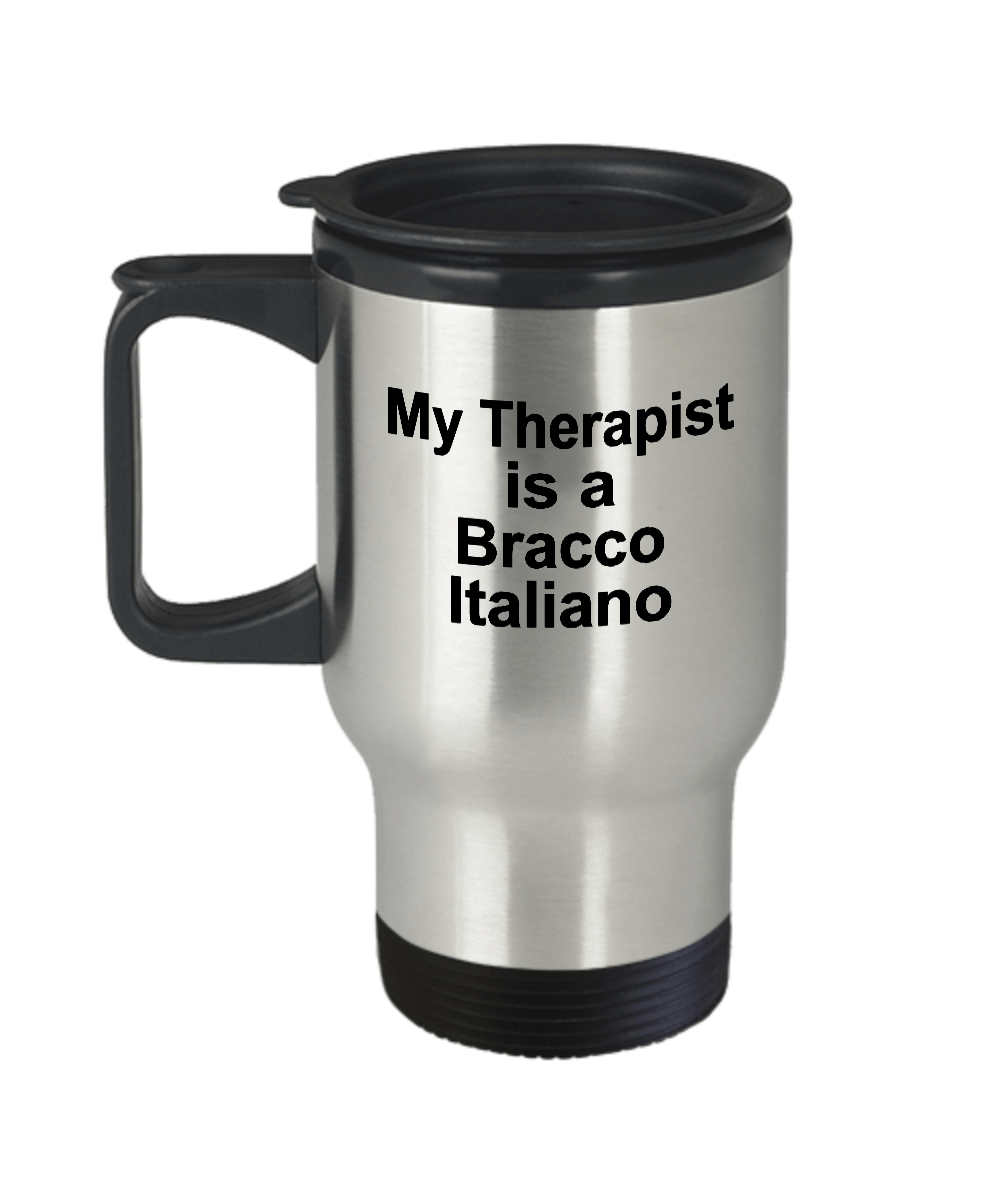 Bracco Italiano Dog Lover Owner Funny Gift Therapist Stainless Steel Insulated Travel Coffee Mug