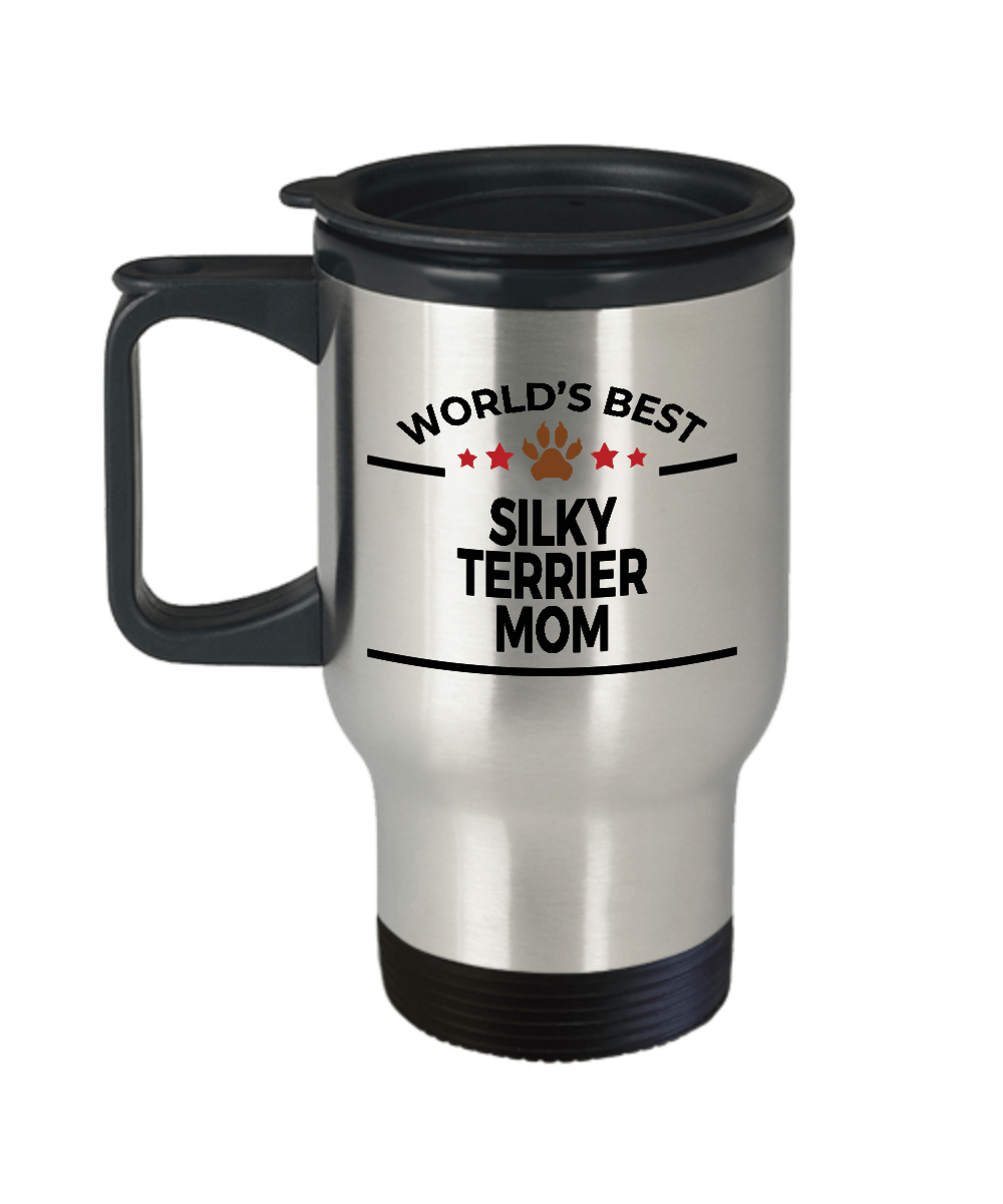 Silky Terrier Dog Mom Travel Coffee Mug