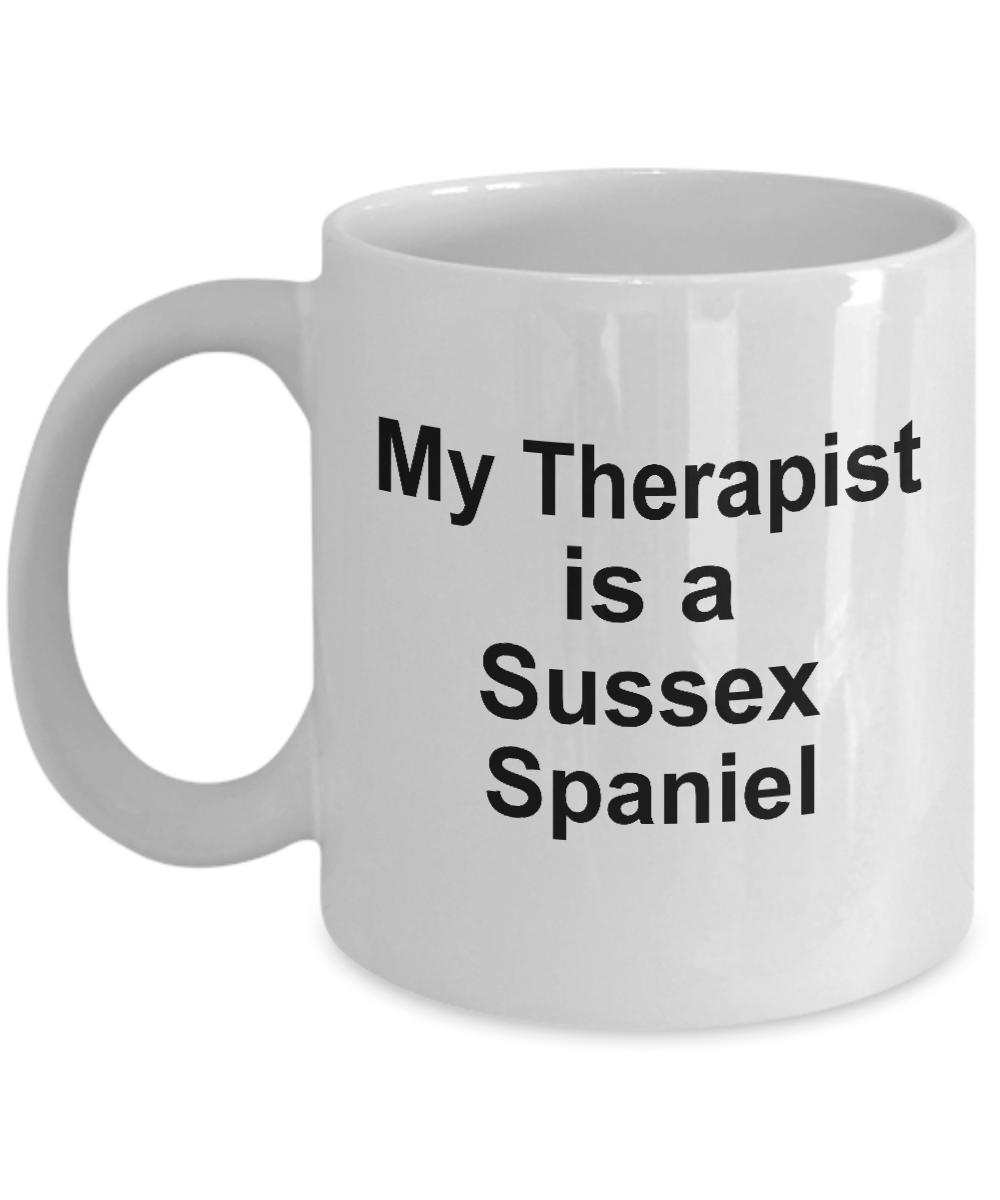 Sussex Spaniel Dog Owner Lover Funny Gift Therapist White Ceramic Coffee Mug