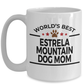 Estrela Mountain Dog Lover Gift World's Best Mom Birthday Mother's Day White Ceramic Coffee Mug
