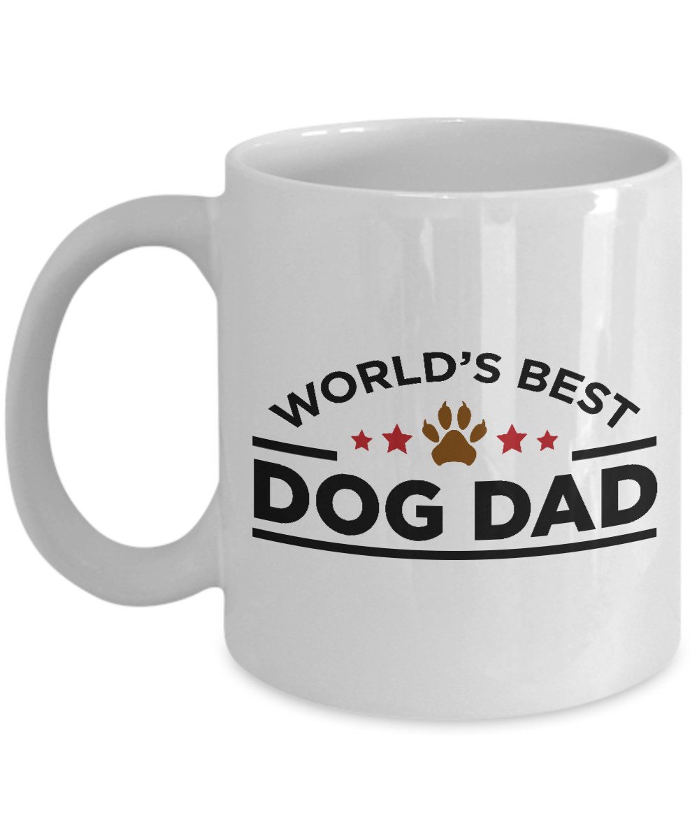 World's Best Dog Dad White Ceramic Mug