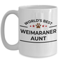 Weimaraner Dog Aunt Coffee Mug