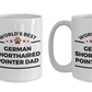 German Shorthaired Pointer Dog Dad and Mom Mugs -Set of 2
