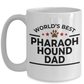 Pharaoh Hound Dog Lover Gift World's Best Dad Birthday Father's Day White Ceramic Coffee Mug