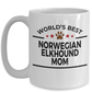 Norwegian Elkhound Dog Mom Coffee Mug