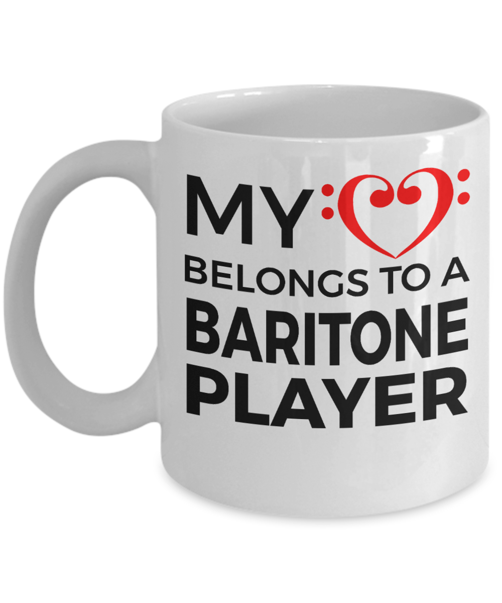 Baritone Player Mug - My Heart Belongs To A Baritone Player