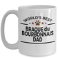 Braque du Bourbonnais Dog Lover Gift World's Best Dad Birthday Father's Day White Ceramic Coffee Mug