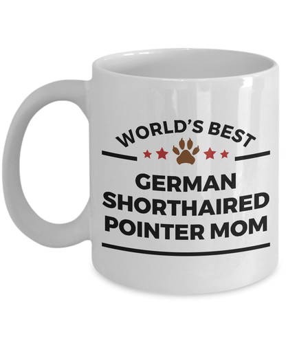 German Shorthaired Pointer Dog Lover Gift World's Best Mom Birthday Mother's Day Ceramic Coffee Mug