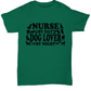 Nurse By Day, Dog Lover By Night White Unisex Tee Shirt