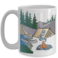 Warning! Cell Free Zone Ahead Camping Mug